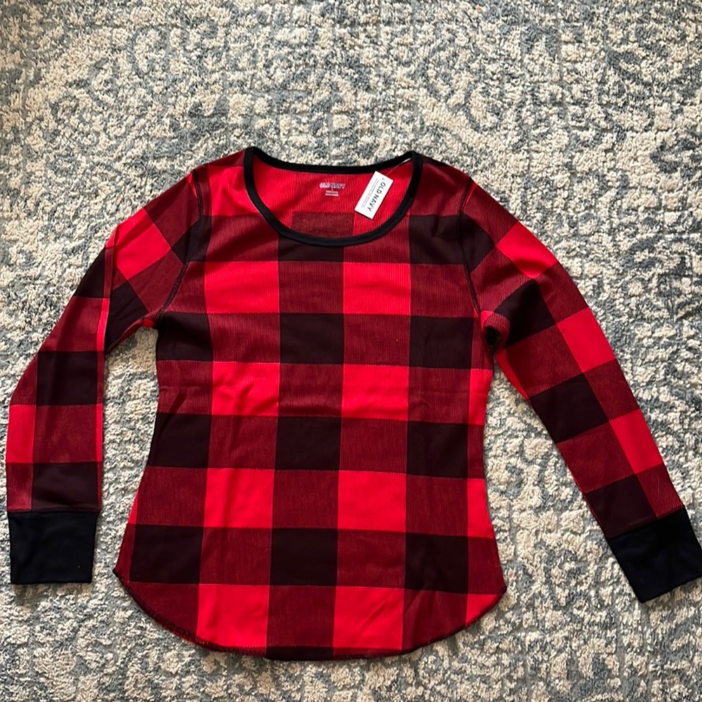 Plaid PJ Top - New with Tag